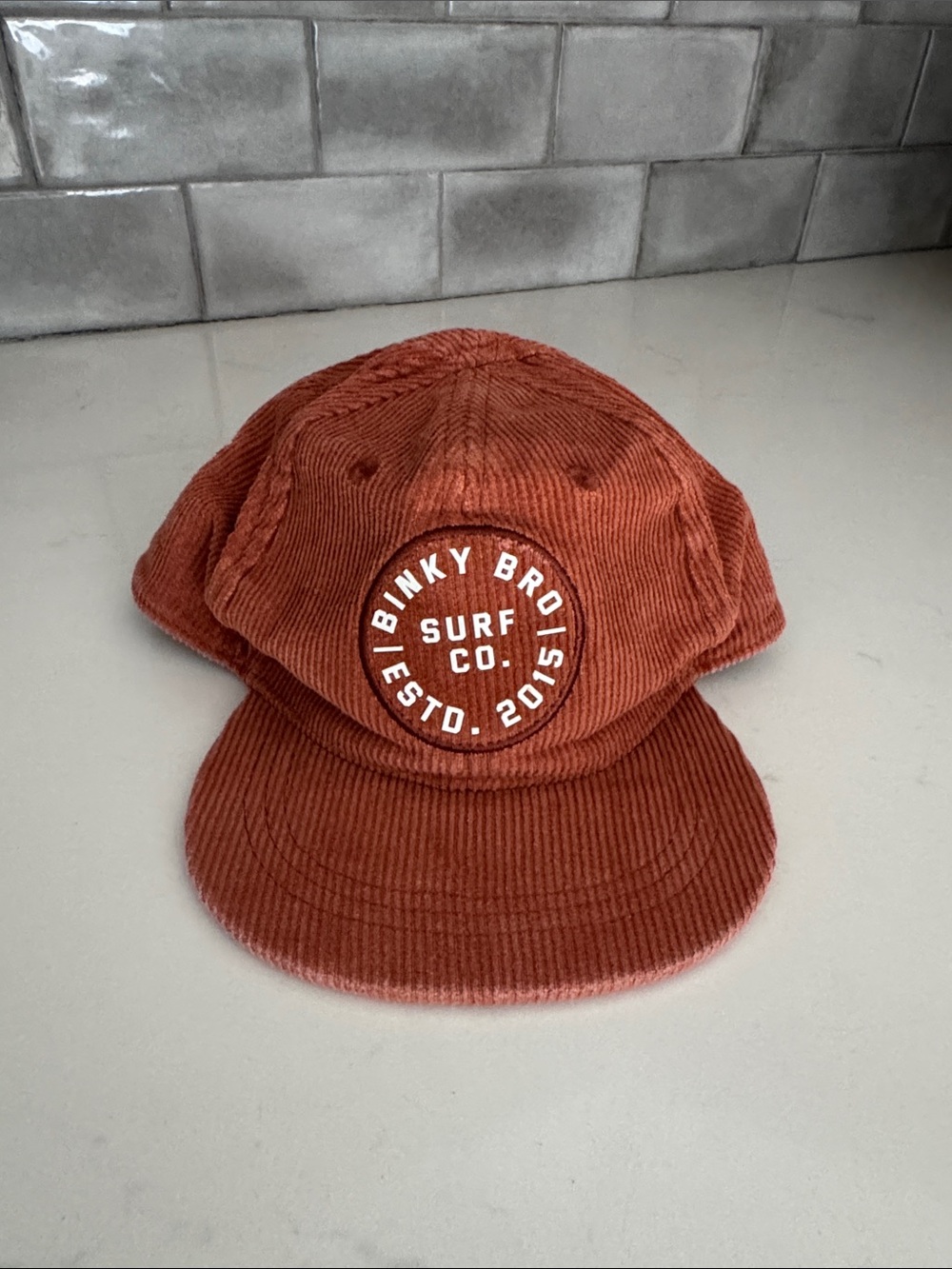 Binky Bro Surf Co. Corduroy Cap in Rust